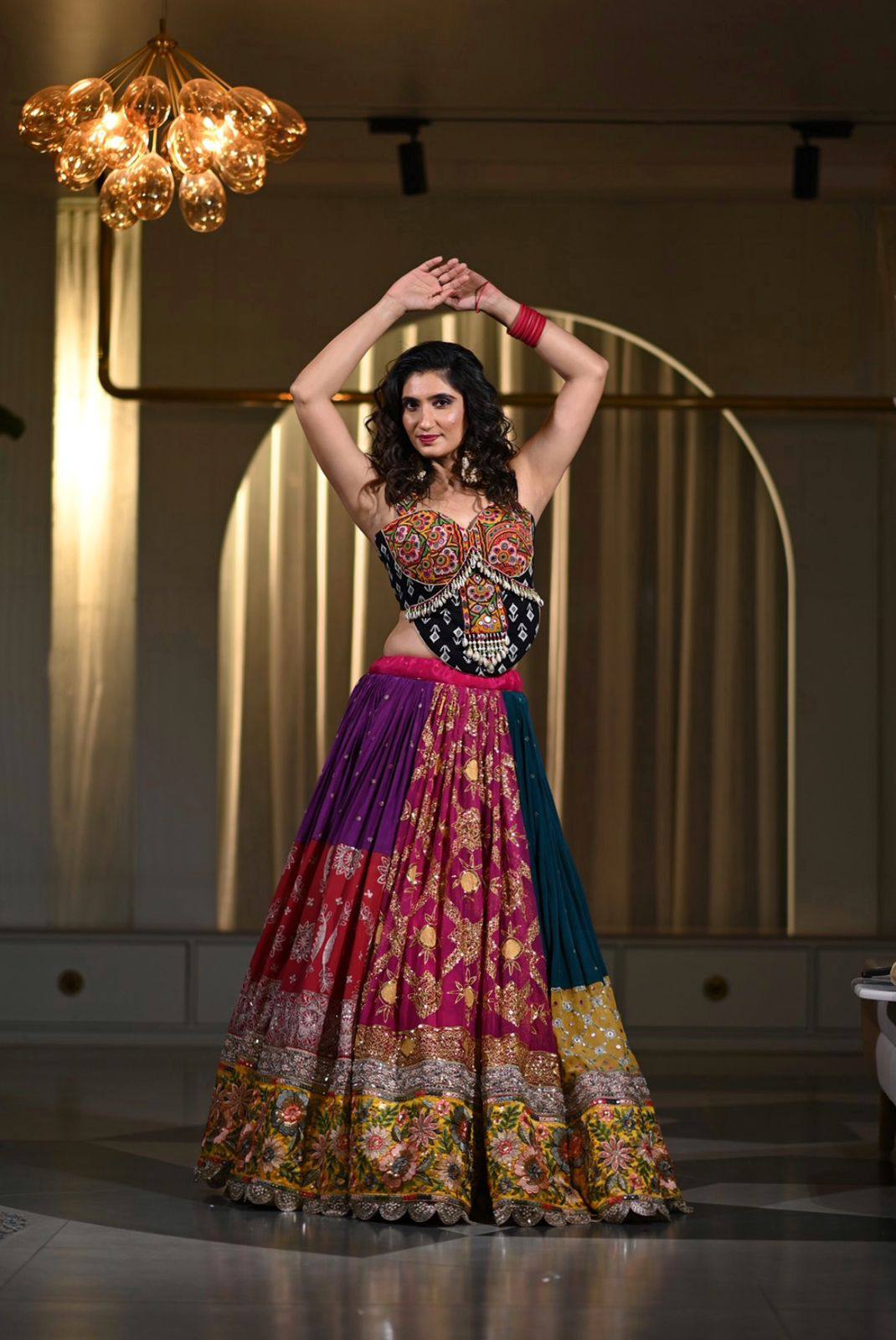 Heavy Muslin Cotton Lehenga Choli